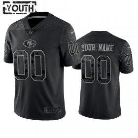 Camiseta Niño NFL San Francisco 49ers Personalizar Negro Reflective Limited